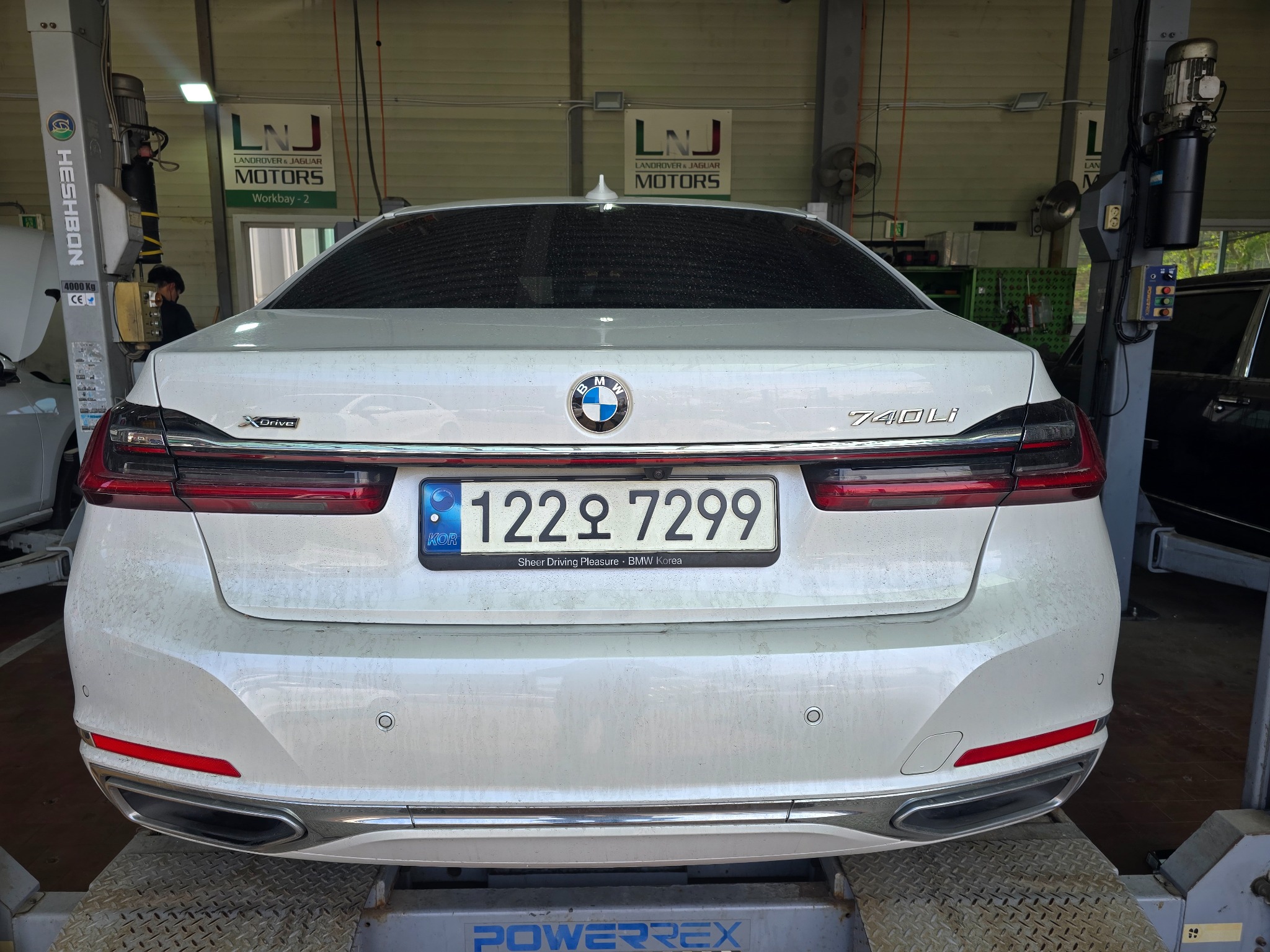 BMW 740Li 일산 수입차 정비 입고 차량
